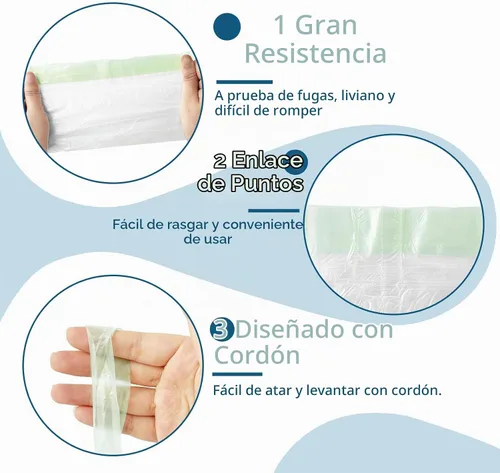 Vista 3 de Paquete de 200 forros portátiles para silla de orinal con cordón, bolsas desechables de asiento de inodoro de entrenamiento para niños, niños 200