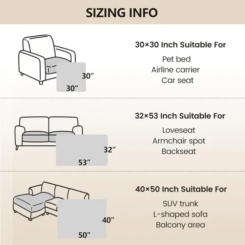 Vista 6 de gogobunny Manta para mascotas 3 veces más resistente, impermeable y a prueba de arañazos; protector de muebles reversible para perros y gatos, funda