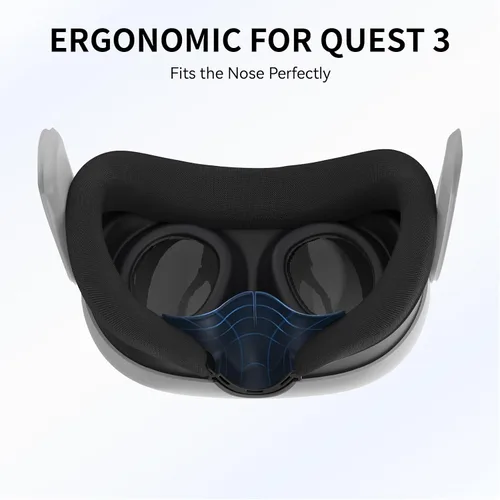 Vista 4 de VR Anti-Leakage Nose Pad Cushion for Meta Quest 3 Headset Accessories, VR Nose Cover Only for Oculus Quest 3 Original Headset