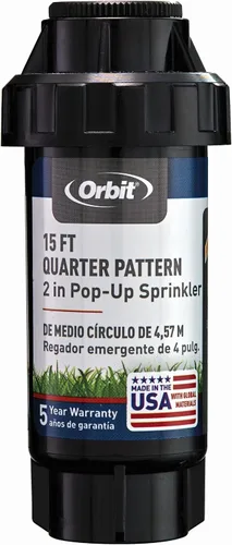 Vista 10 de Orbit 54326 Rociador de cabezal de pulverización emergente de 2 pulgadas con boquilla de patrón completo