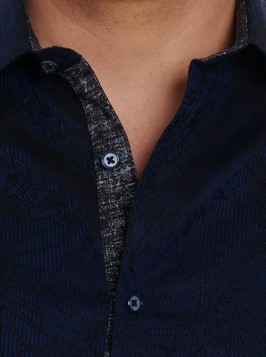 Vista 3 de Robert Graham Camisa tejida con cortador de niebla LS para hombre