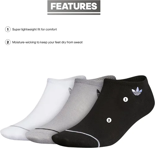 Vista 2 de adidas Originals Calcetines Superlite invisibles para mujer (3 pares)
