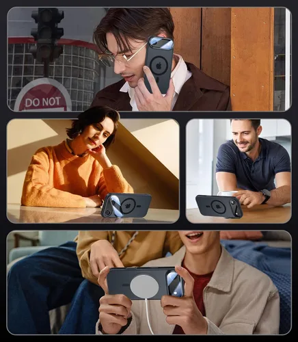 Vista 6 de VOFATA [Protección Completa Mejorada de la Cámara] para Funda iPhone Air con Cubierta de Cámara con Soporte [Compatible con MagSafe][Protección