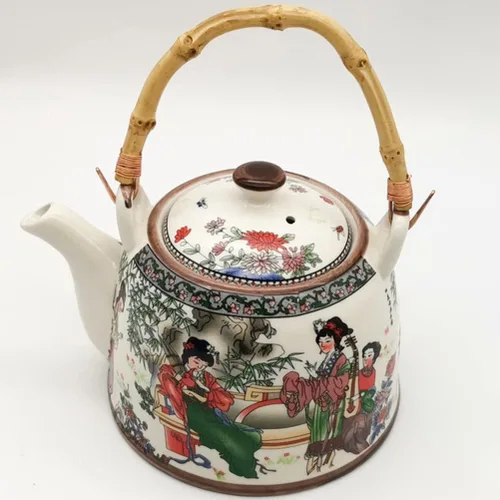 Vista 8 de STOBOK 3 piezas de mango de tetera de ratán, mango de tetera japonesa con cable, repuesto para tetera china, olla de cerámica, ollas de té