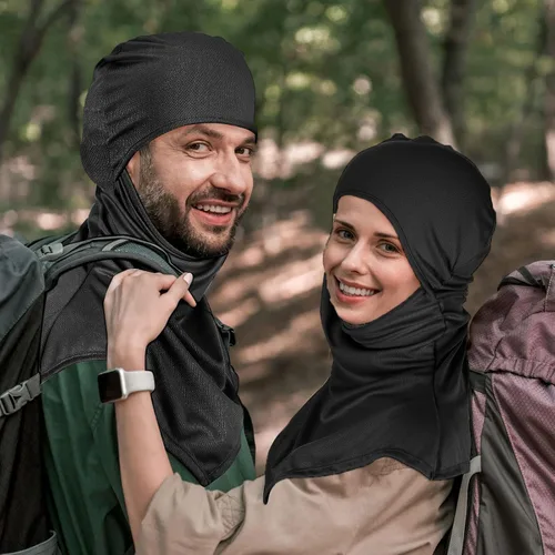 Vista 7 de Syhood 6 Pieces Balaclava Face Cover Breathable Long Neck Covers Summer Neck Protector for Men Sun Protection