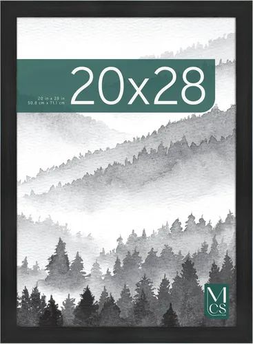 Vista 30 de MCS Marco para póster con estilo de museo, 11 x 17 pulgadas, madera de granero, vertical y horizontal, para colgar en la pared, marco grande