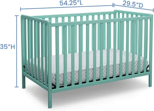 Vista 18 de Delta Children Heartland - Colchón convertible 4 en 1, color negro + Twinkle Galaxy para cuna y colchón para niños pequeños (paquete)