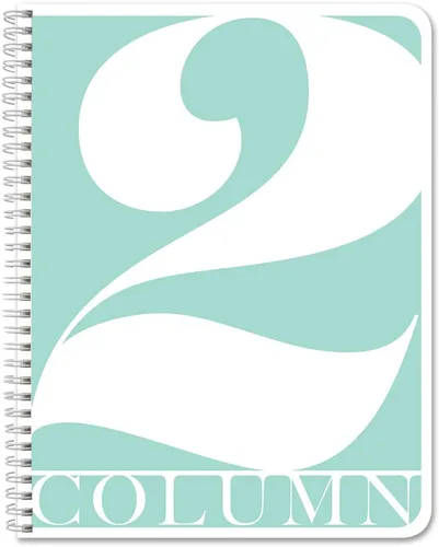 Vista 10 de BookFactory Libro de 2 Columnas/Cuaderno Columnar de Tapa Dura (Libro Columnar de Dos Columnas) Libro de Registro - Tapa Dura Laminada Suave al