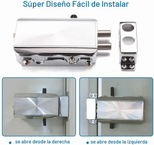 Vista 4 de Cerradura de puerta electrónica, sistema de control de acceso inalámbrico antirrobo inteligente para el hogar, seguridad sin llave, con 4 controles