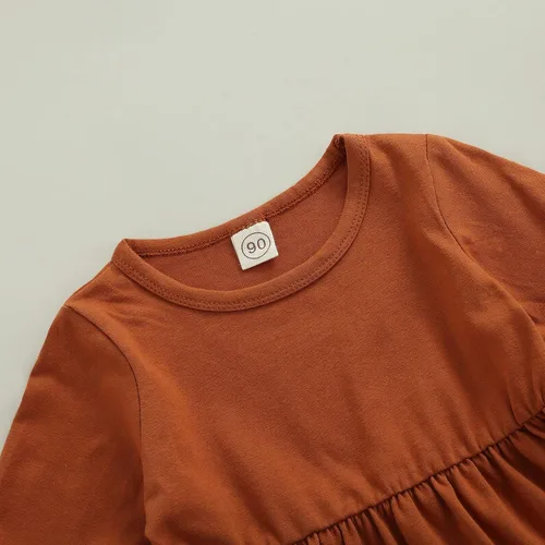 Vista 33 de Kaipiclos Ropa occidental para bebé niña, con lindo estampado con volantes, manga larga, pantalones para otoño e invierno, trajes de vaquera