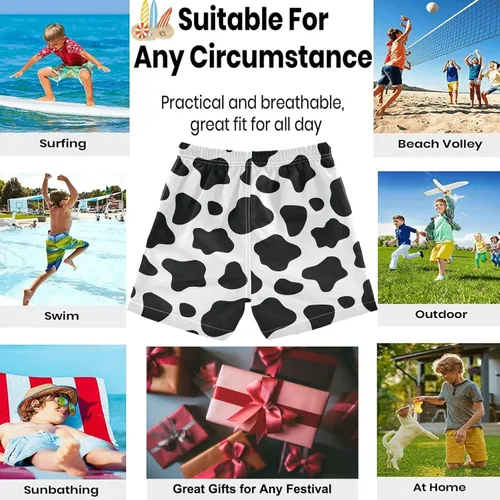 Vista 3 de visesunny Pantalones cortos de playa de secado rápido para niños pequeños, traje de baño de playa, traje de baño para bebés, niños y adolescentes