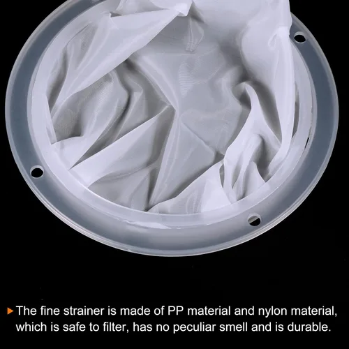 Vista 4 de PATIKIL Colador de filtro de alimentos de 6.1 pulgadas de diámetro exterior, paquete de 4 filtros de malla de 300 filtros de malla fina para jugo