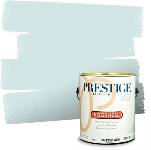 Vista 213 de PRESTIGE Pintura interior e imprimación en uno, salpicaduras acuosas, cáscara de huevo, 1 galón