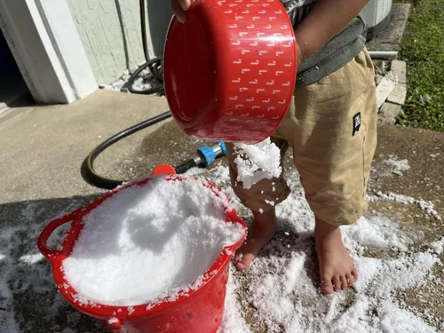 Vista 2 de 7.05 oz de polvo de nieve instantáneo harán alrededor de 80 tazas de nieve esponjosa al instante, paquete de 20, kit de ciencia STEM no tóxico