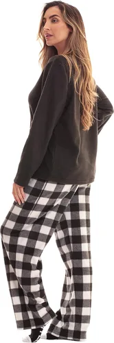 Vista 2 de Just Love - Conjunto de pijama ultrasuave para mujer, camisón, pantalón deportivo y calcetines a juego
