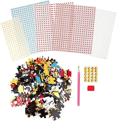 Vista 5 de Fashion Angels Disney Minnie Mouse Crystalize It! Kit de rompecabezas de bricolaje codificado por colores con más de 2000 gemas de diamante