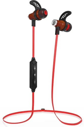 Vista 6 de Symphonized NRG, audífonos de madera que se usan dentro del oído, audífonos con aislación del ruido exterior y Bluetooth, audífonos con micrófono