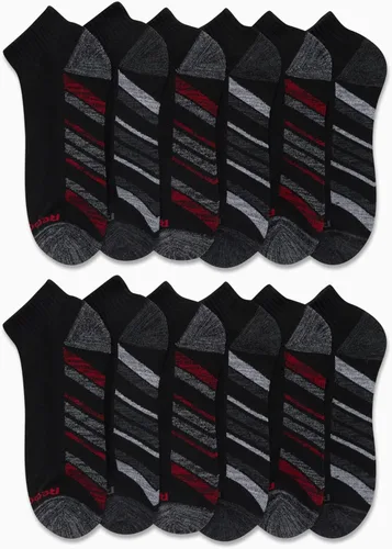 Vista 2 de Reebok Calcetines deportivos para hombre con comodidad acolchada (paquete de 12)