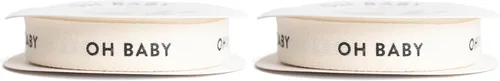Vista 21 de Cinta de algodón en espiga personalizada, cinta de regalo natural de 5/8 pulgadas con frase impresa Best Day, 10 yardas