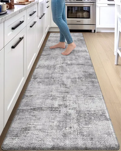 Vista 17 de DEXI Alfombrillas de cocina acolchadas antifatiga 23 x 86 pulgadas, color Azul