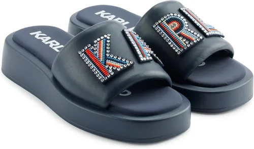 Vista 9 de Karl Lagerfeld Sandalia de plataforma Opal para mujer Negro/Blanco