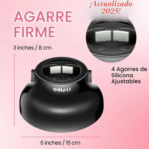 Vista 2 de Difusor universal de cabello "súper resistente" de 1.7 a 2.6 pulgadas para cabello rizado y ondulado natural, accesorio para secador de pelo