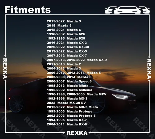 Vista 3 de Rexka 10 piezas M5-1.81 x 16 mm Forro de Fender Protector de Salpicaduras Tapa del Parachoques Tornillo de Cabeza Phillips Hexagonal Sems para Mazda