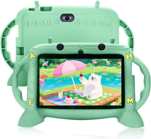 Vista 11 de Tableta para niños 7 pulgadas Tablet para niños 3-10 Android 11, 3GB +32GB ROM (azul) Todler tablet android 11