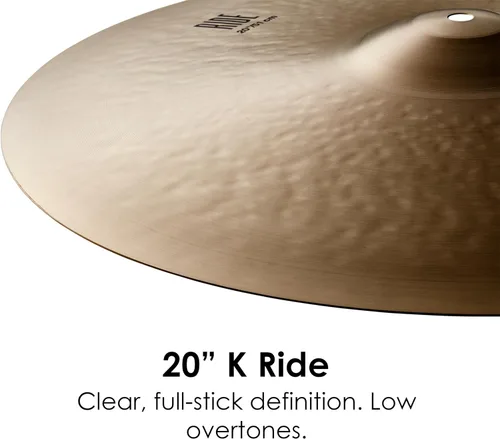 Vista 3 de Zildjian Serie K - Platillo ride de 20 pulgadas (50,8 cm)
