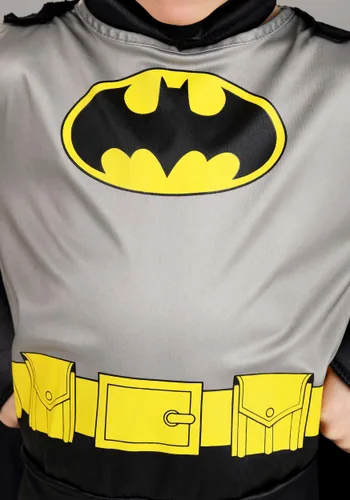 Vista 3 de Disfraz de Batman Gris y Negro para Niños Pequeños Multicolor