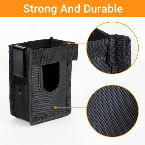 Vista 3 de Tera Funda universal para escáner de código de barras portátil portátil con clip de cinturón de metal gancho y cinta de bucle para almacén logístico