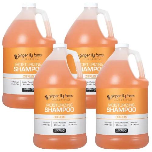 Vista 14 de Ginger Lily Farms Club & Fitness Champú hidratante para todo tipo de cabello, 100% vegano y libre de crueldad, aroma a aloe vera, repuesto de 1