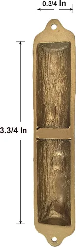 Vista 5 de Bless This House Mezuzah - Estuche para mezuzá con diseño de granada Judaica, funda para puerta de 4 pulgadas