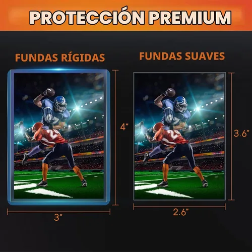 Vista 2 de 200 fundas para tarjetas de plástico duro, protector de tarjetas de béisbol