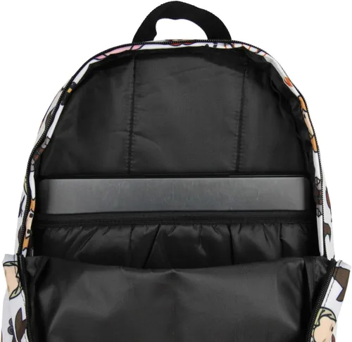 Vista 4 de Bioworld Harry Potter Mochila para portátil Chibi Personajes Art Bolsa sublimada