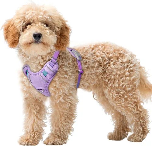 Vista 20 de BARKBAY Arnés para Perro Sin Tirones Talla Grande Arnés Reflectante para Perro con Clip Frontal y Asa de Control Fácil para Caminar Entrenar Correr