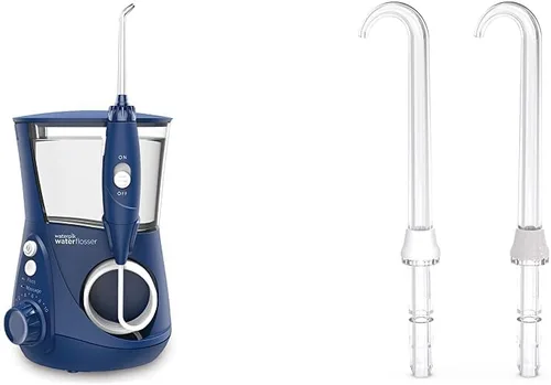 Vista 10 de Waterpik El irrigador dental acuario + puntas de reemplazo de prótesis de implantes - El sistema eléctrico de higiene dental elimina hasta el 99.9%