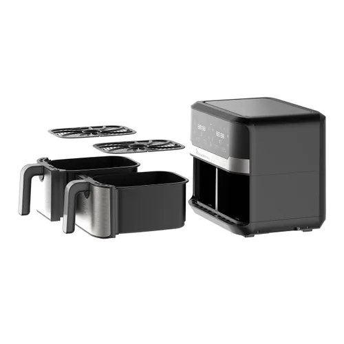 Vista 7 de Freidora de Aire Masterpro Rocket Duo 900 2400 W 9 L Negro