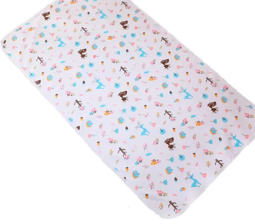 Vista 11 de 3 piezas Paquete Monvecle Almohadillas Cambiadoras de Pañal de Algodón para Bebé Impermeables Lavables Revestimientos de Pañales