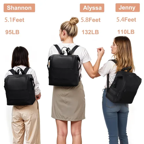 Vista 6 de Omanmoli Mochila para pañales, bolsa grande de neopreno para niños y niñas con 15 organizadores de bolsas de pañales, 2 bolsillos aislados, Negro
