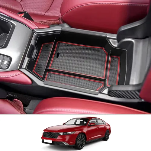 Vista 8 de CDEFG Organizador de accesorios de consola central Accord 2023 2024 2025 2026 para Honda Accord Sport EX-L L Touring LX EX 2023-2026 Bandeja