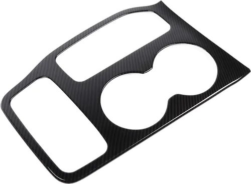 Vista 2 de Kit de moldura interior de cubierta de panel de cambio de marchas JeCar para Jeep Grand Cherokee 2016-2020, textura de fibra de carbono