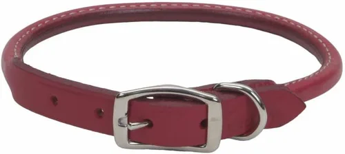 Vista 14 de Coastal Pet - Circle T - Collar redondo de cuero curtido de roble para perro, cómodo para perros con pelo largo o piel sensible, collar para Negro