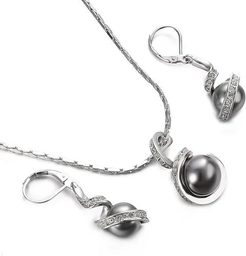 Vista 6 de Yoursfs 18 KGP - Juego de joyas de nudo vintage con clip para collar
