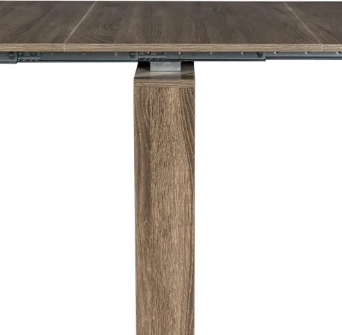 Vista 6 de SSLine Mesa de comedor rectangular extensible de 35 a 118 pulgadas, mesa de reuniones de conferencias súper larga para 6, 8, 12 personas, mesas