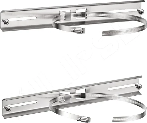 Vista 9 de QILIPSU Kits de montaje de poste, soportes de acero inoxidable 304 de 6.9 x 1.9 pulgadas con abrazaderas ajustables de 2 a 8 pulgadas para cajas
