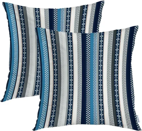 Vista 63 de Batmerry Fundas de almohada de bosque de arce otoñal, casas de sillas de madera, hojas amarillas, fundas de almohada decorativas, impresión digital