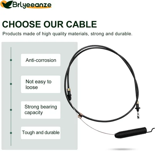 Vista 4 de GY21641 GY21287 Cable de control para John Deere D100 D105 D110 D120 D125 D130 X125 X145 cortacésped