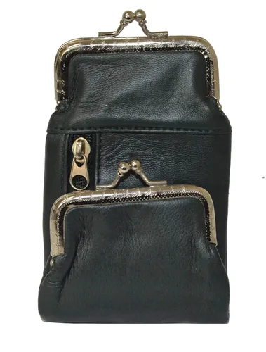 Vista 17 de Funda de cuero genuino para cigarrillos y mechero con cierre de torsión de Leatherboss (Beige)