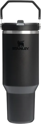 Vista 90 de STANLEY IceFlow 2.0 - Vaso con pajilla abatible con asa, 30 onzas, tapa giratoria y popote abatible, botella de agua a prueba de fugas, acero Tiza
